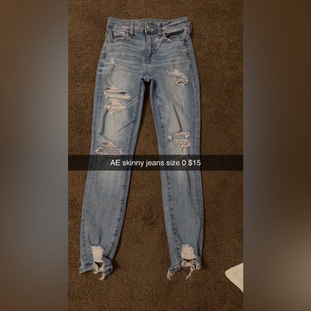 American eagle skinny jeans size 0